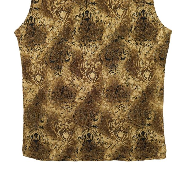 Christopher And Banks Floral Tapestry Pullover Top Women L Stretchy USA Made NEW - Picture 8 of 10